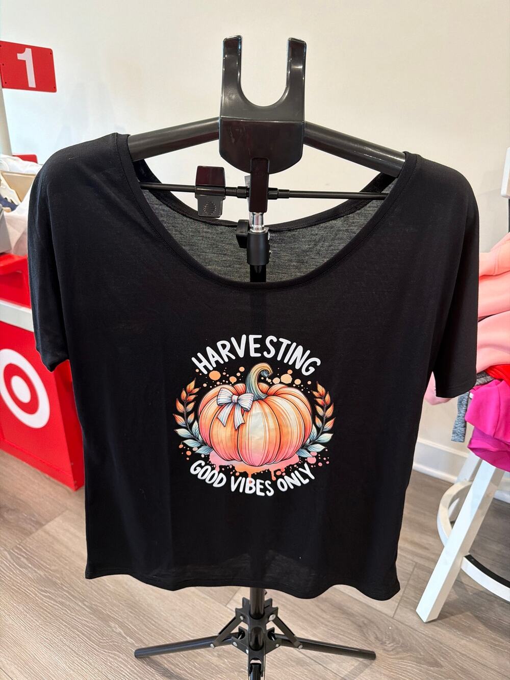 Women Fall Pumpkin Design Shirt